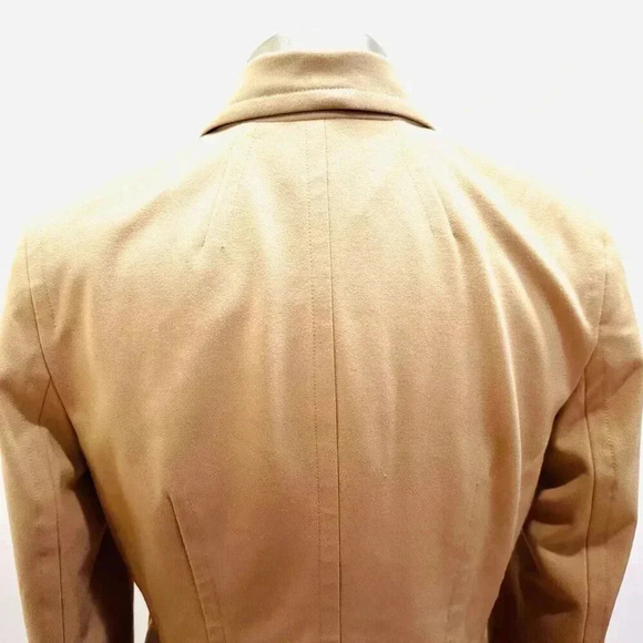 INC Women Long Sleeve Button Down Collared Lined Brown Career Jacket Size 6 - Picture 12 of 13